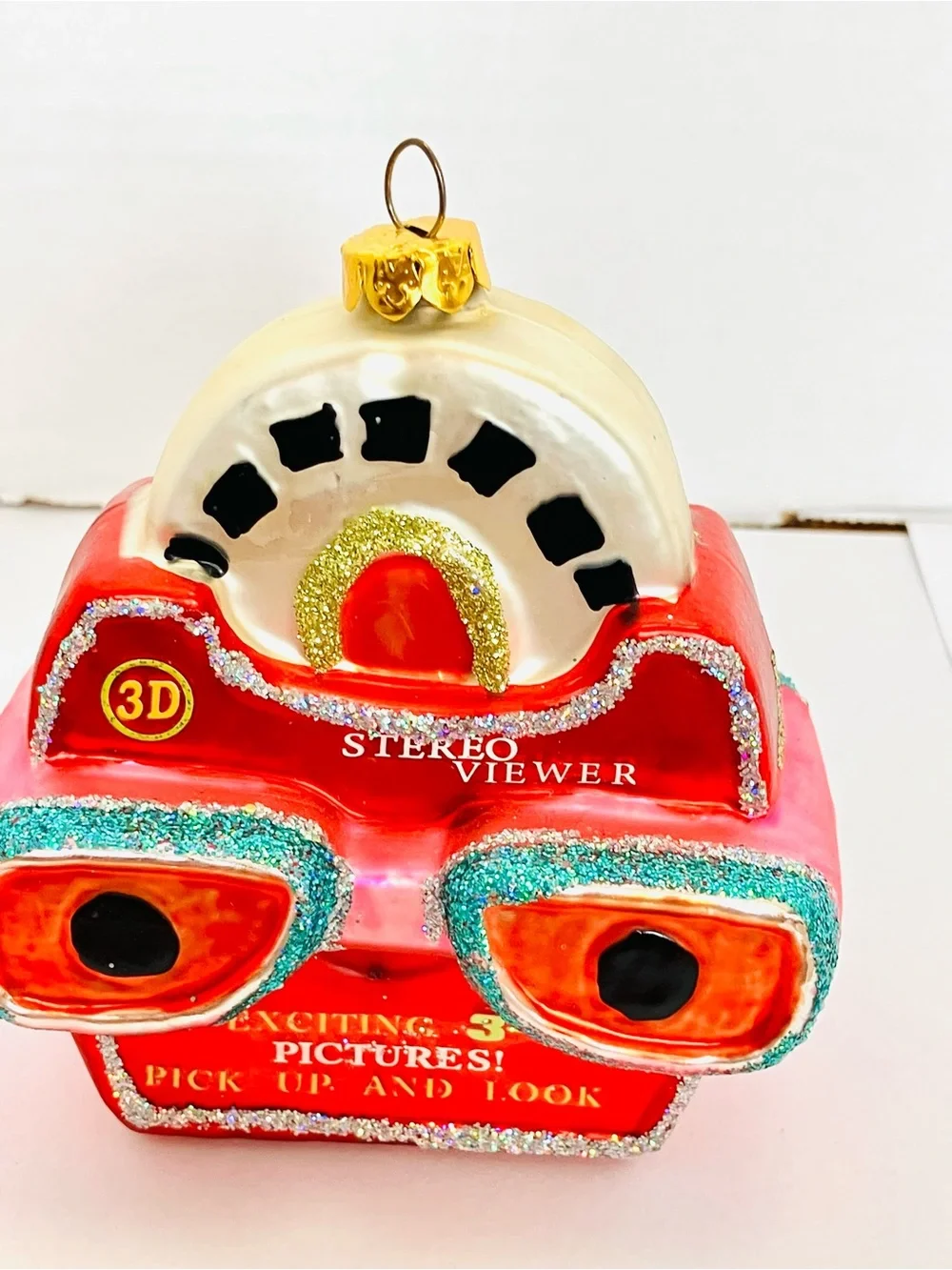 View Master Blown Glass Ornament Retro No Brand